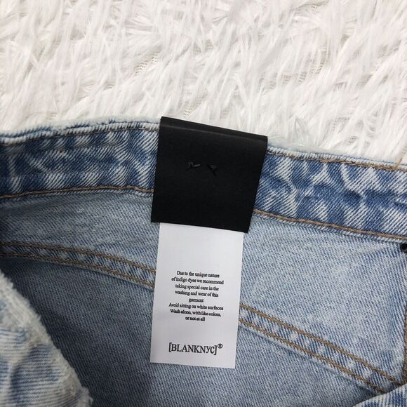 Blank Nyc The Reeve High Rise Short In Light Blue Wash Size 32 Jean Denim New - Picture 5 of 11